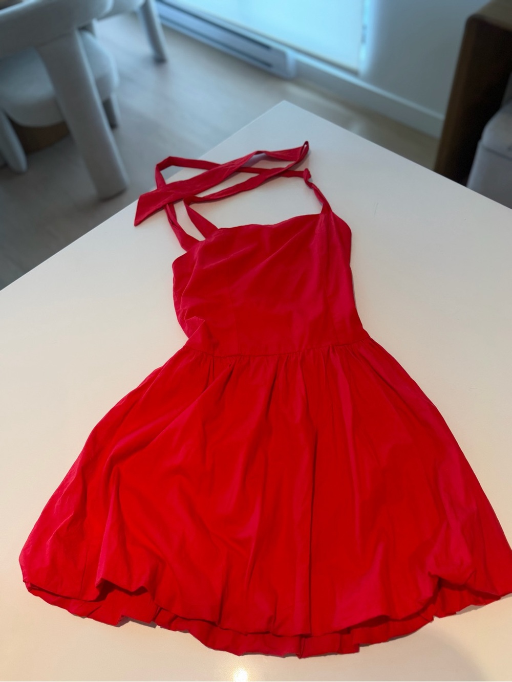Red Halter Dress - Unbranded